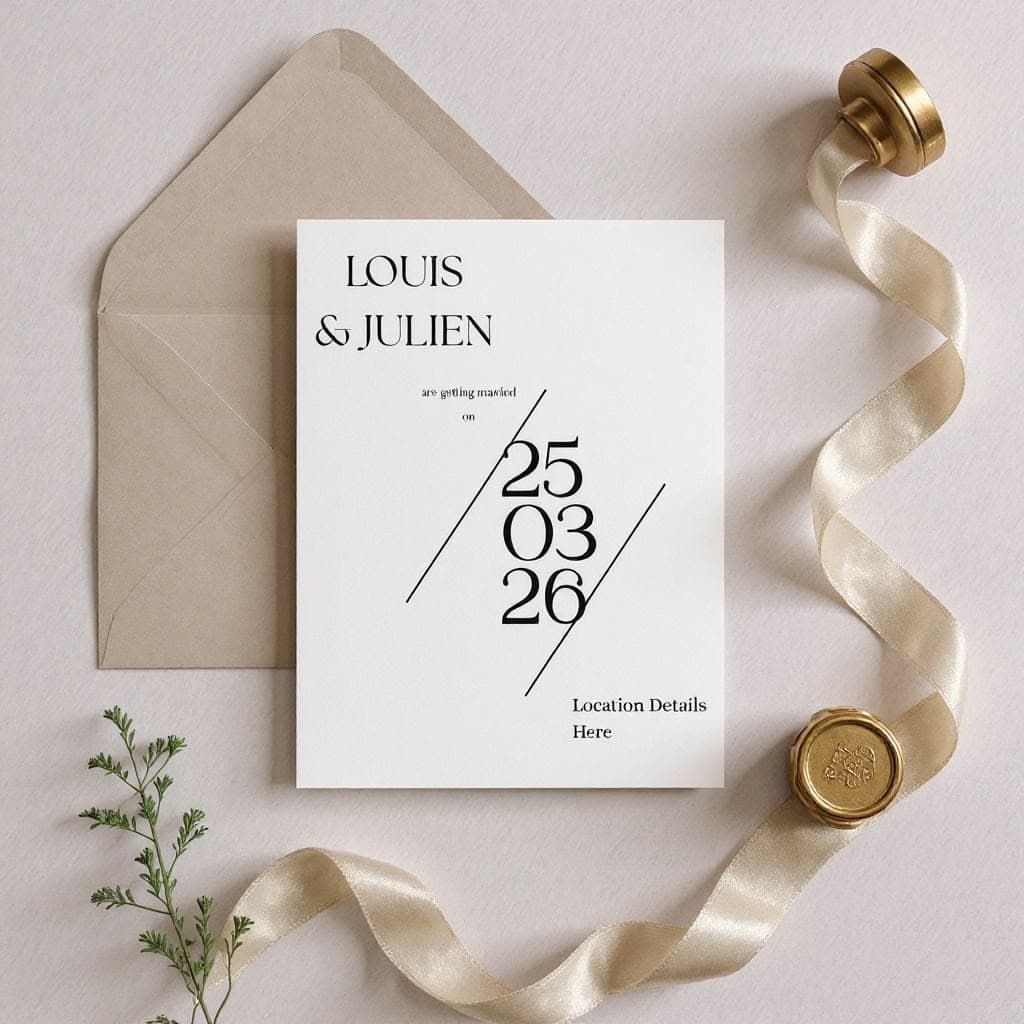 Faire-part de mariage 3