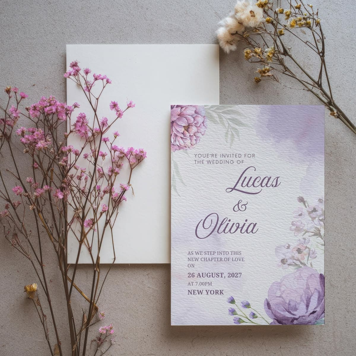 Faire-part de mariage 1
